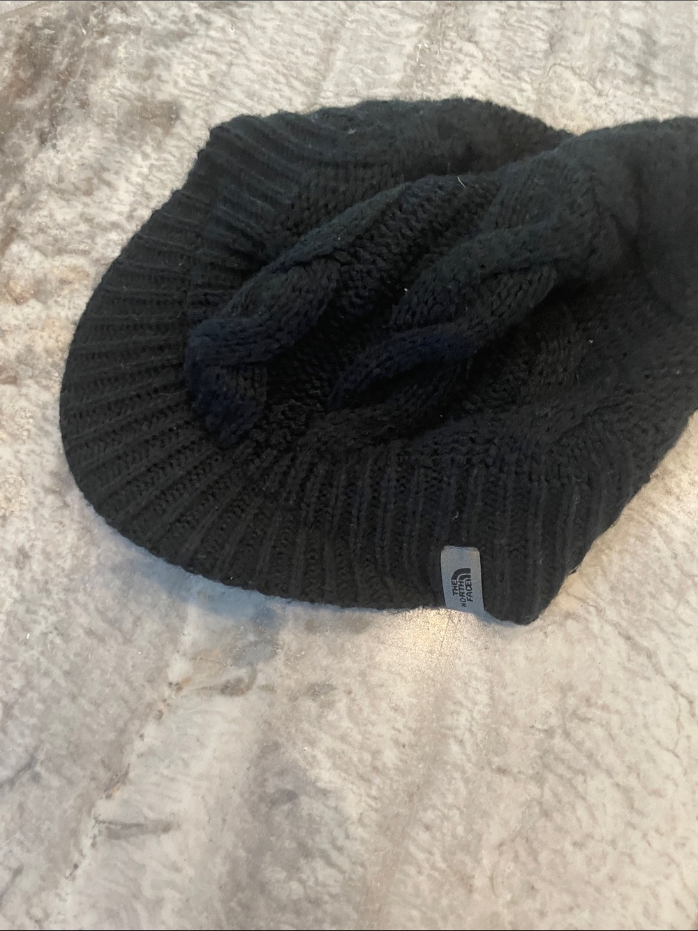 The North Face Black Knit Visor Beanie